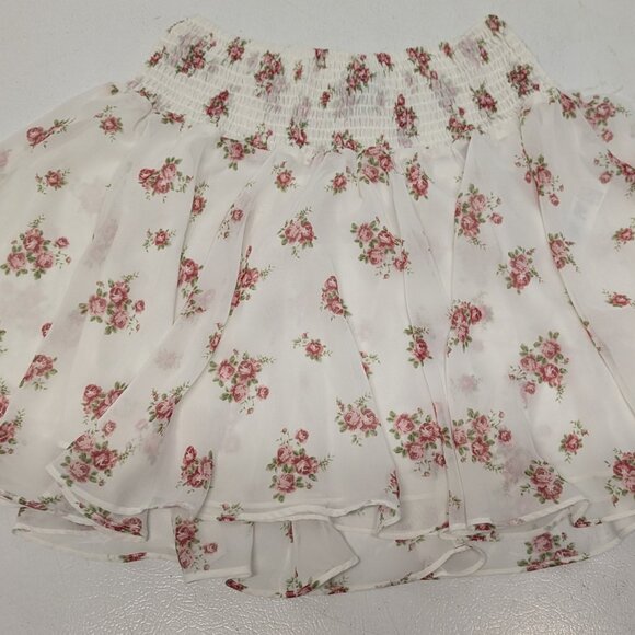 Misses/Junior's Size Small White Floral Skirt by Forever 21 - Picture 1 of 3